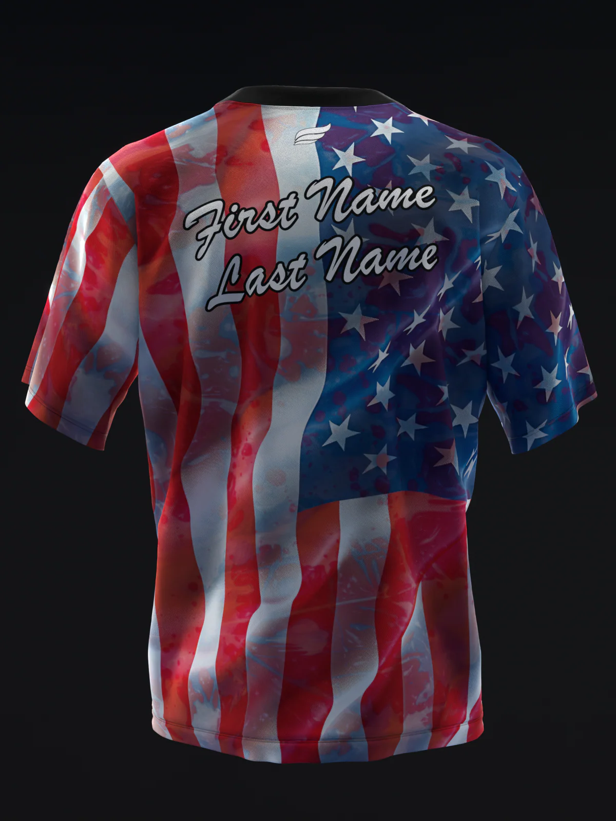 American Flag - RWB - Bowling Jersey - Image 5