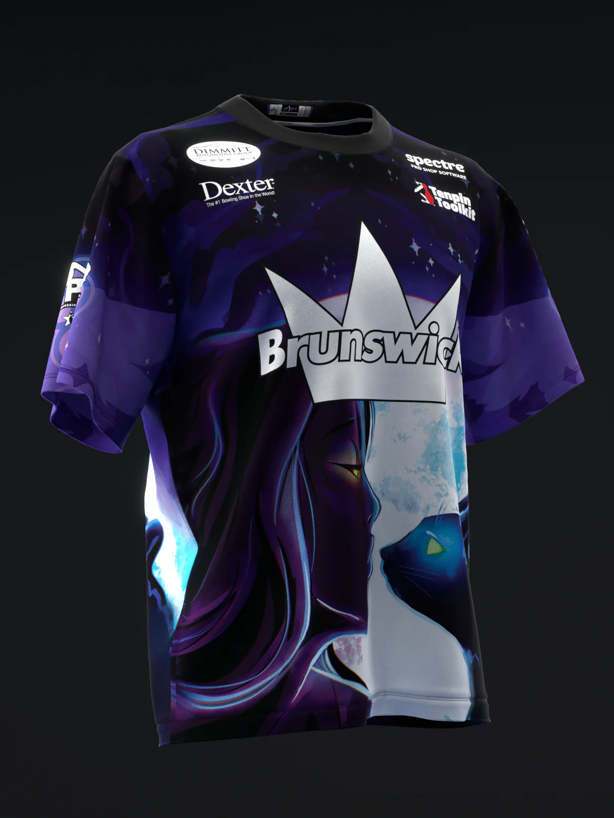 Ashly Galante 2025 - Black Cat - Bowling Jersey - Image 3