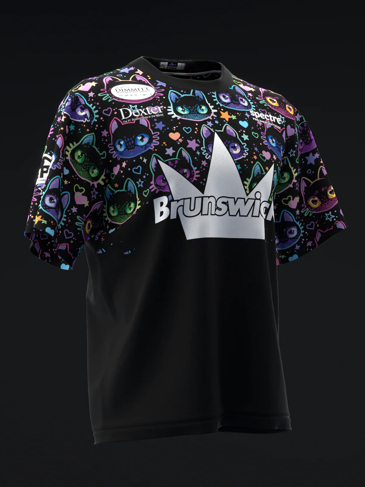 Ashly Galante 2025 - Color Block Cats - Bowling Jersey - Image 3