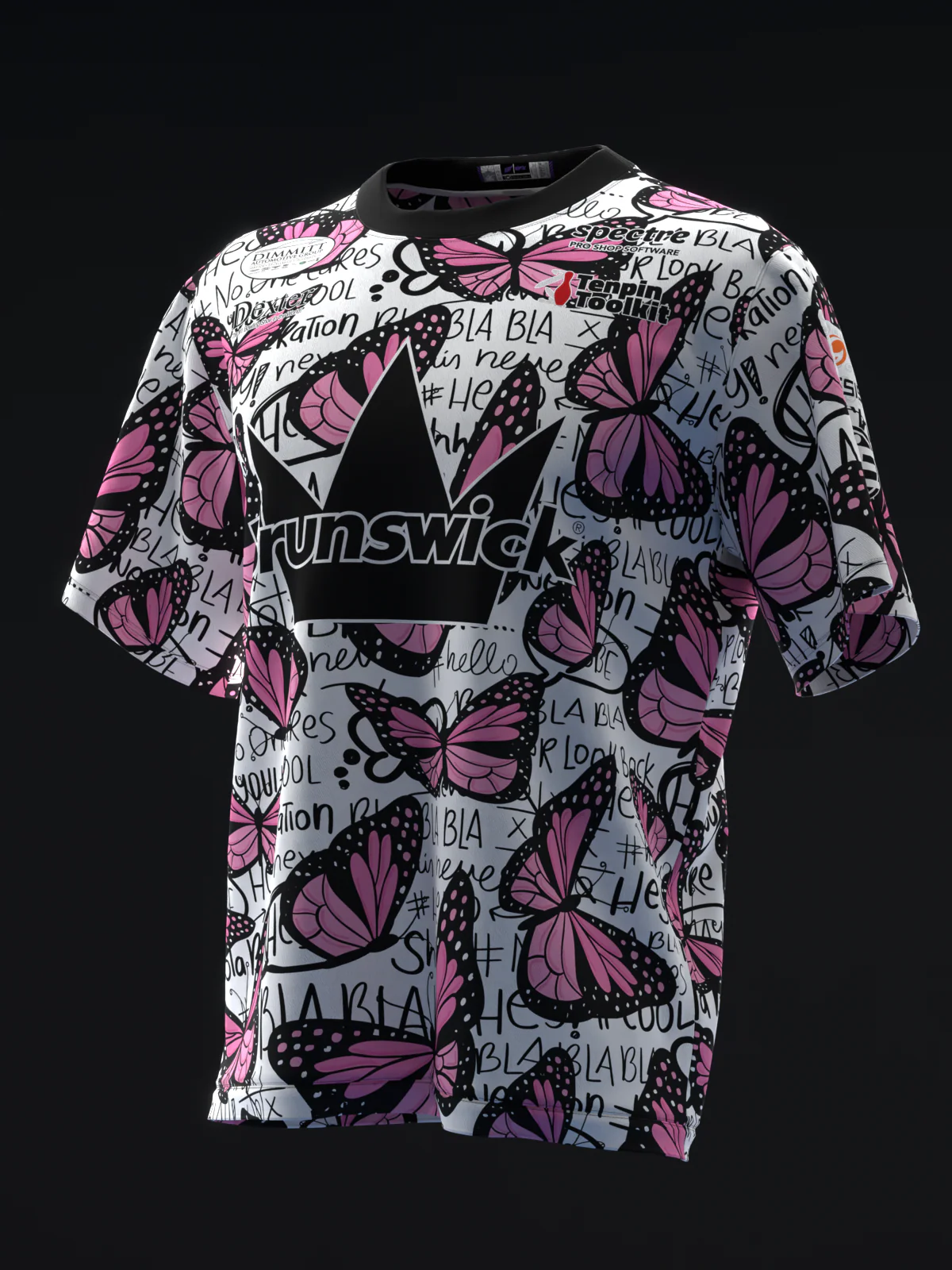 Ashly Galante 2025 - Pink Butterflies - Bowling Jersey