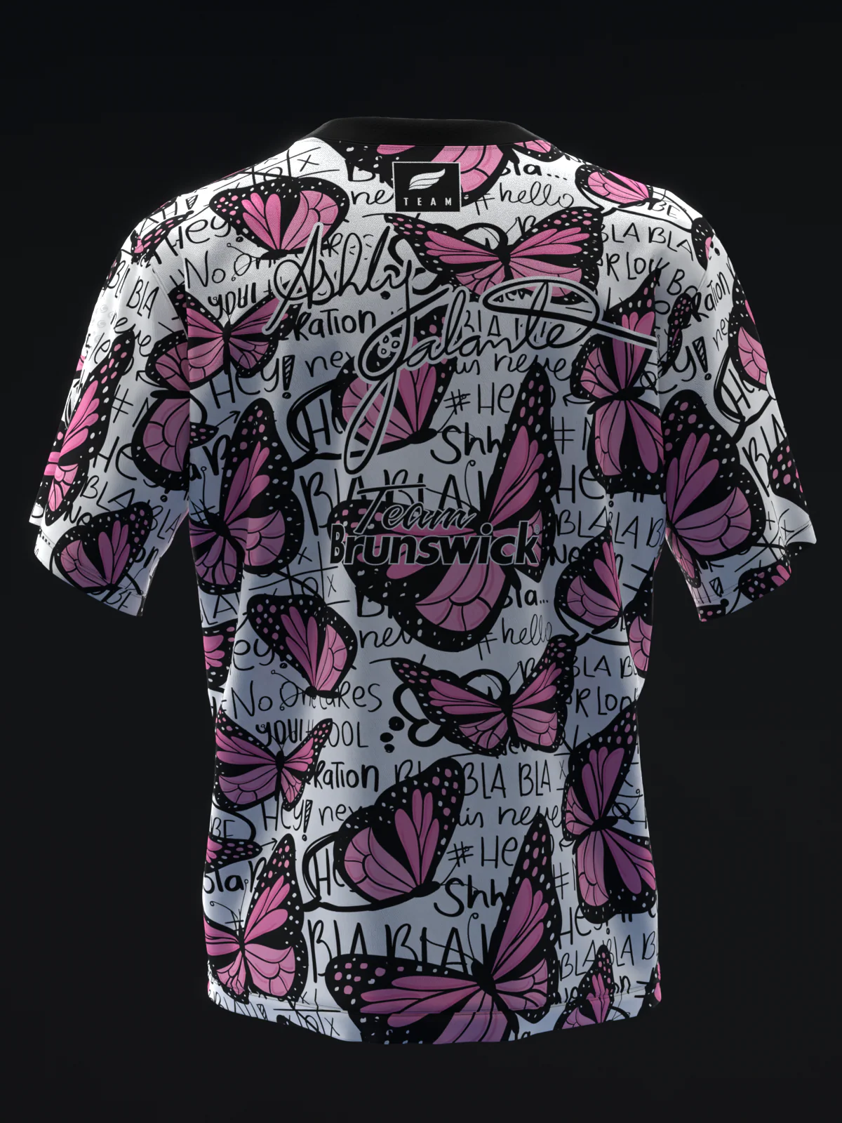 Ashly Galante 2025 - Pink Butterflies - Bowling Jersey - Image 5