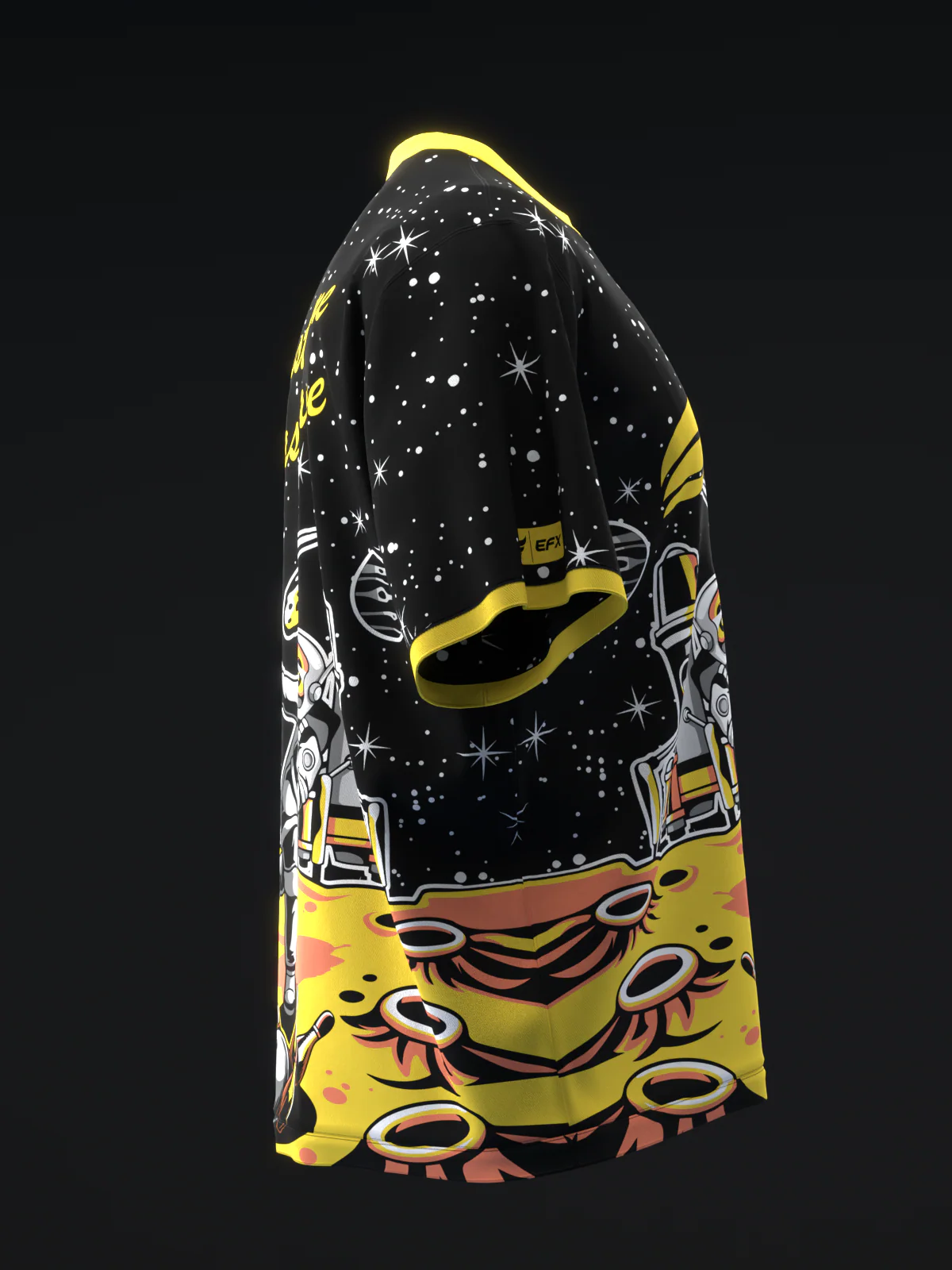 Astronaut Bowling - Black - Bowling Jersey - Image 4