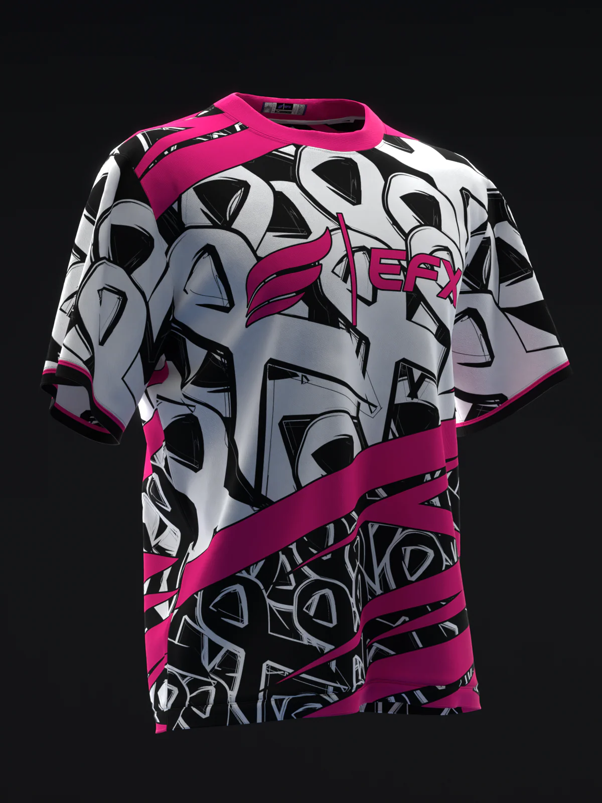 BC Ribbon Grunge - Pink - Bowling Jersey - Image 3