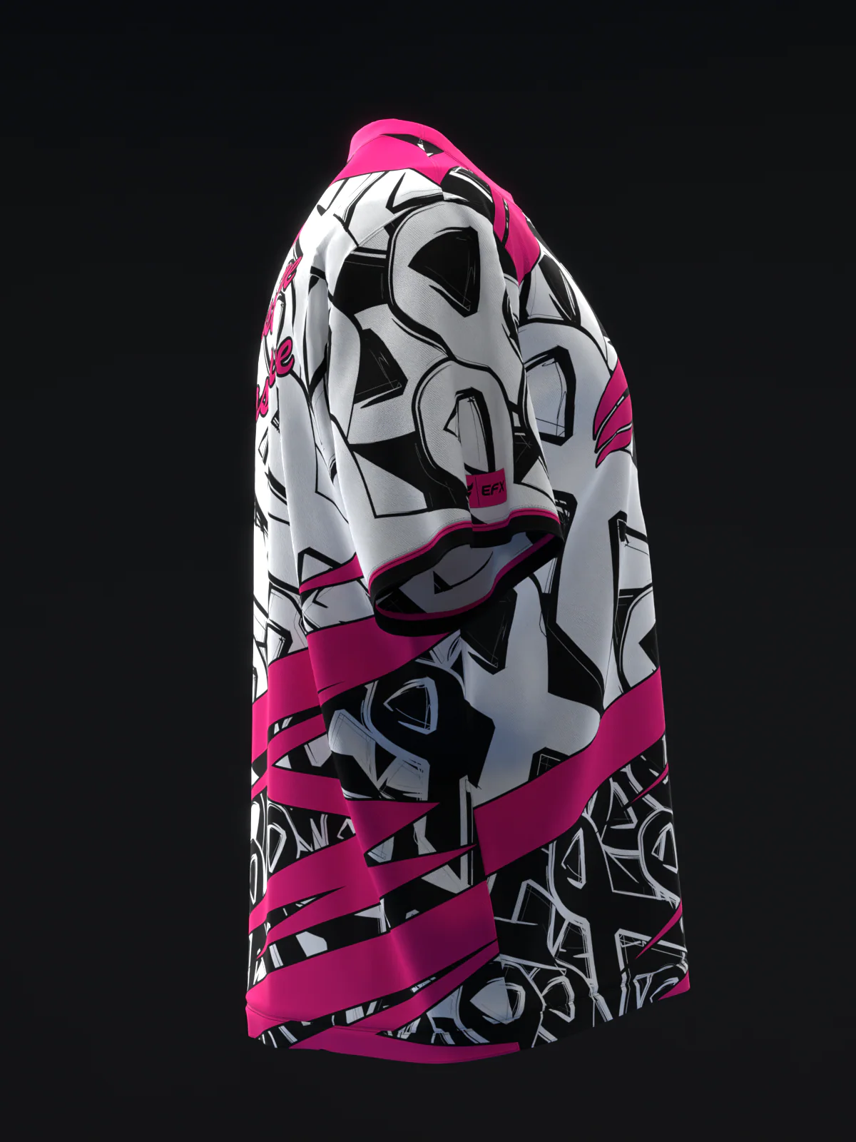 BC Ribbon Grunge - Pink - Bowling Jersey - Image 4