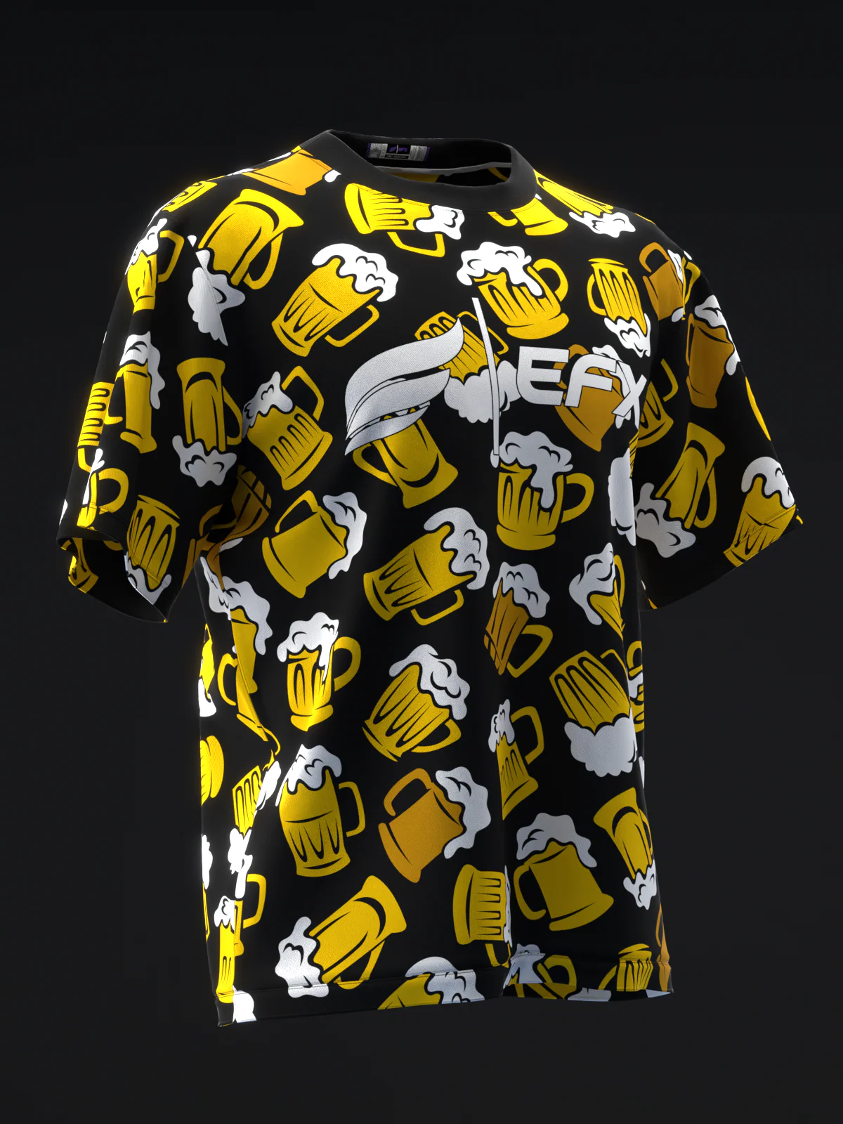 Beer - Black - Bowling Jersey - Image 3