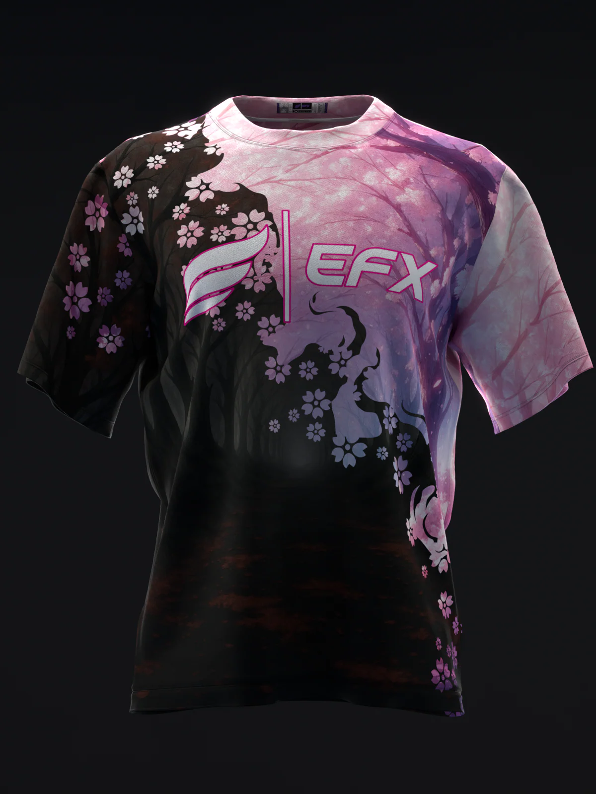 Blossom Void - Black Pink - Bowling Jersey - Image 2