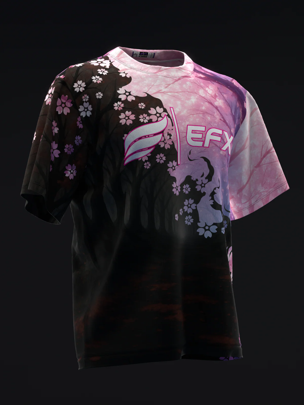 Blossom Void - Black Pink - Bowling Jersey - Image 3