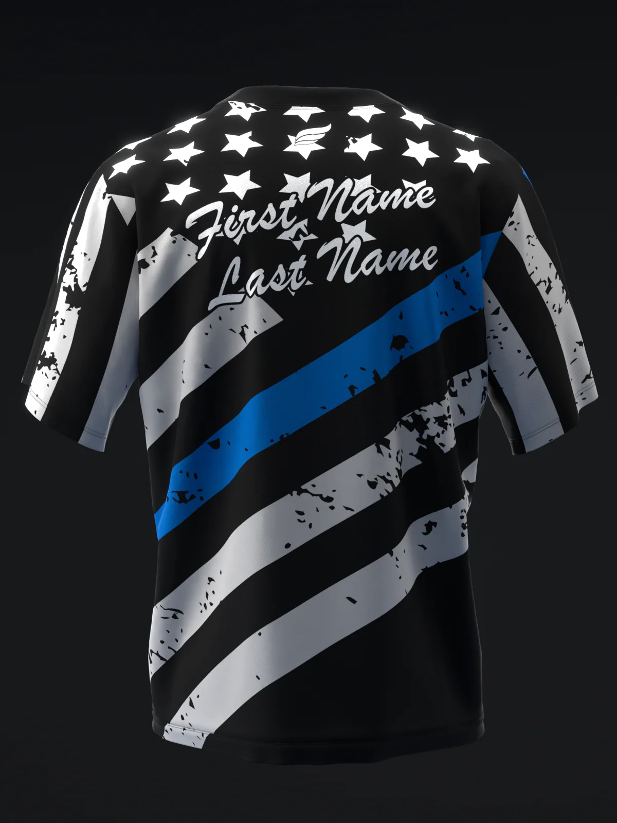 Blue Lives 2 - Black Blue - Bowling Jersey - Image 5