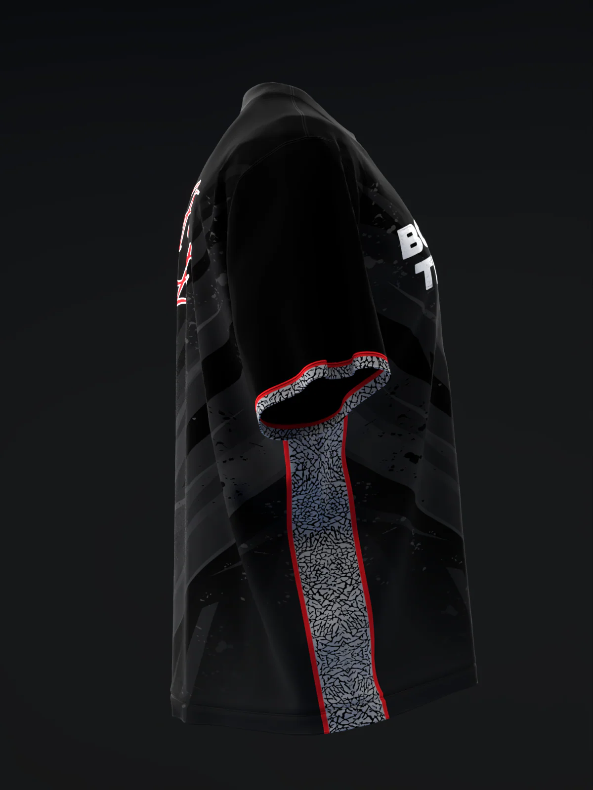Bowling Trader - DT Lightning All Black Cement - Bowling Jersey - Image 4