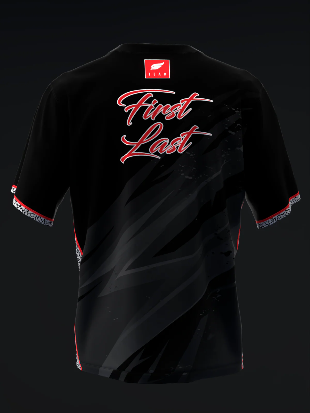 Bowling Trader - DT Lightning All Black Cement - Bowling Jersey - Image 5
