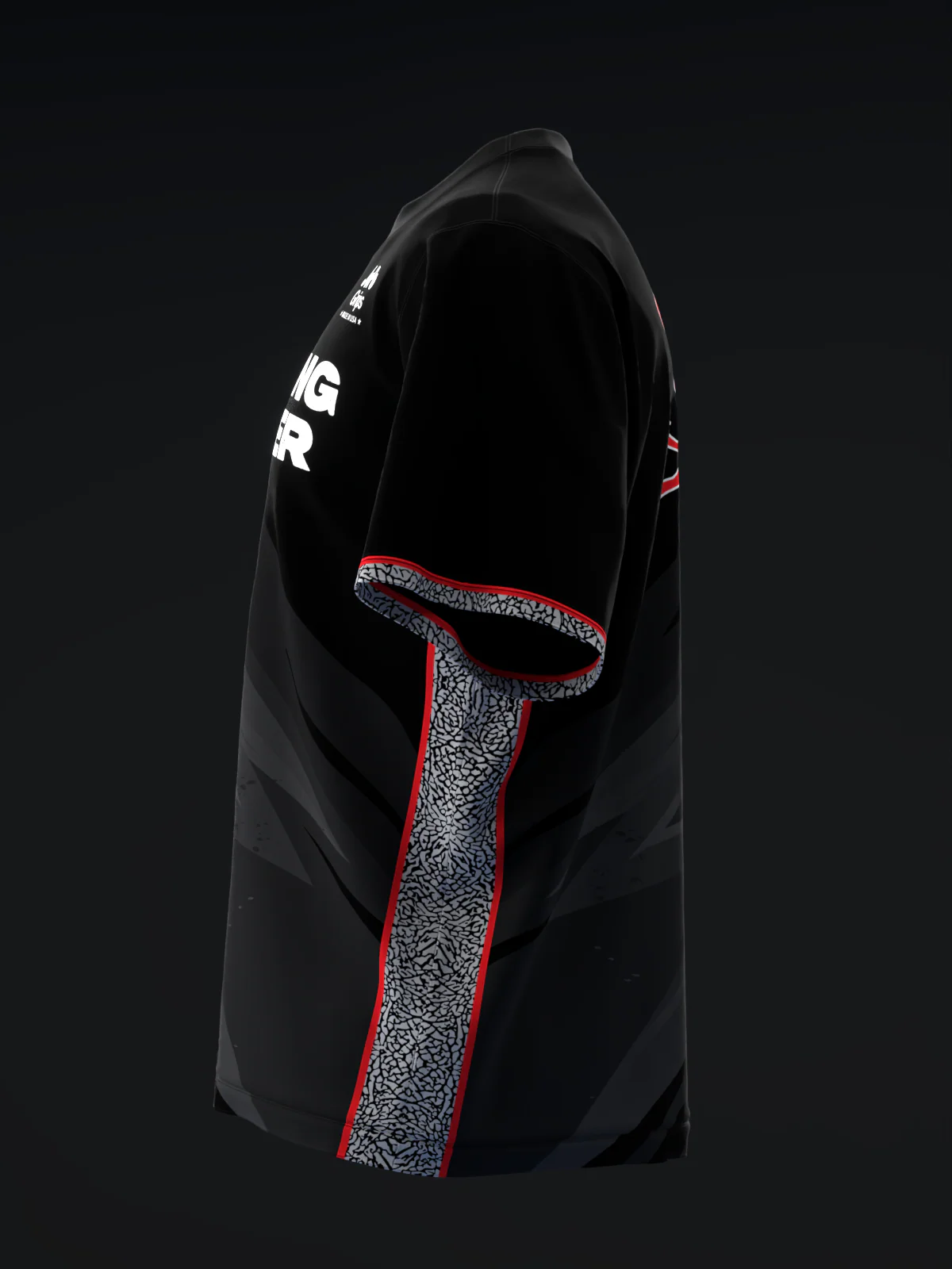 Bowling Trader - DT Lightning All Black Cement - Bowling Jersey - Image 6