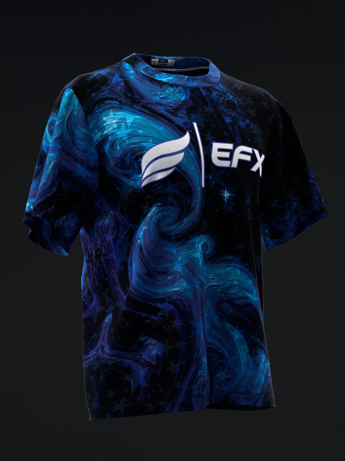 Chaos Gleams - Black Blue - Bowling Jersey - Image 3