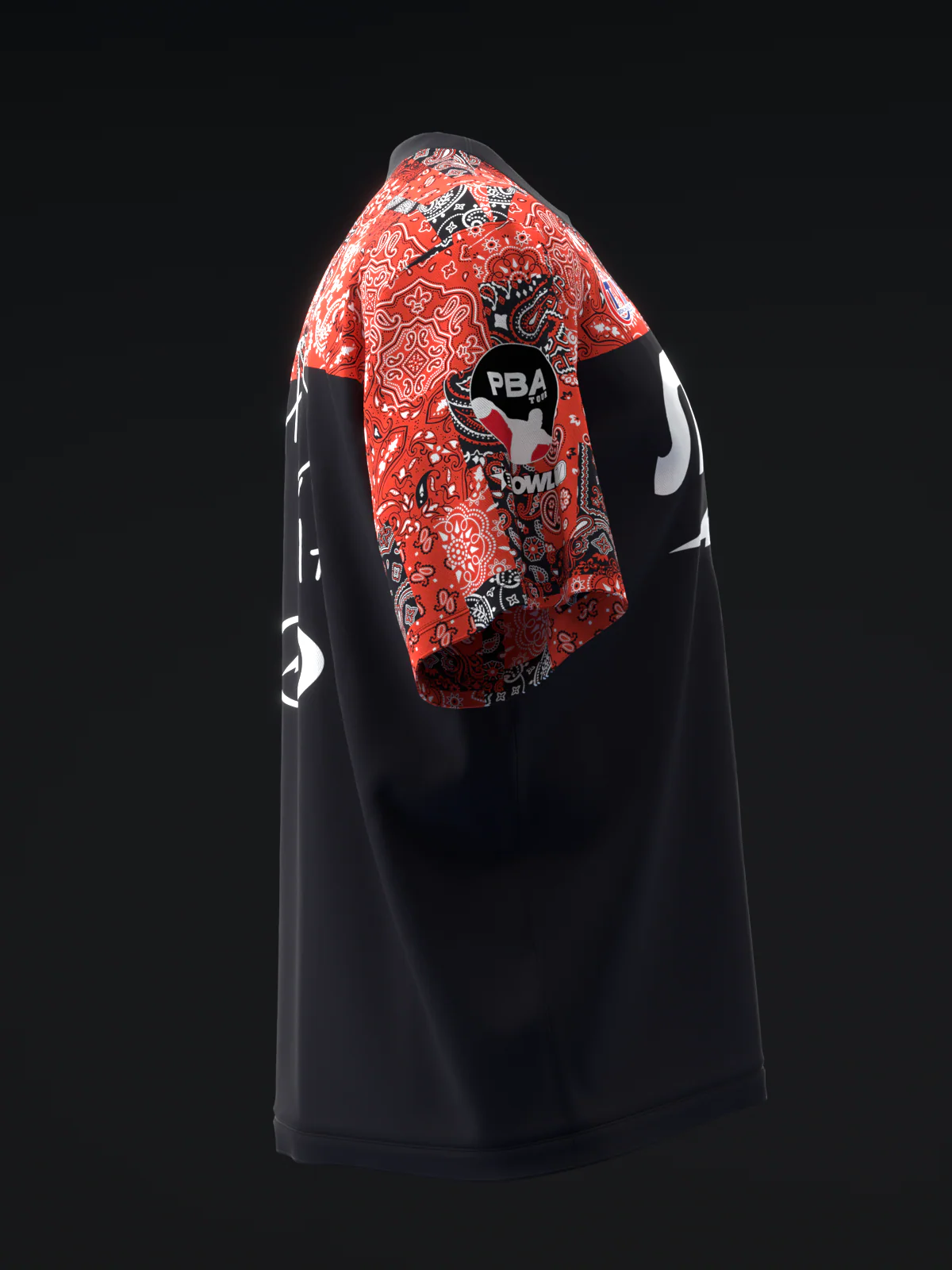 Chris Via 2023 - Danna Red Black - Bowling Jersey - Image 4