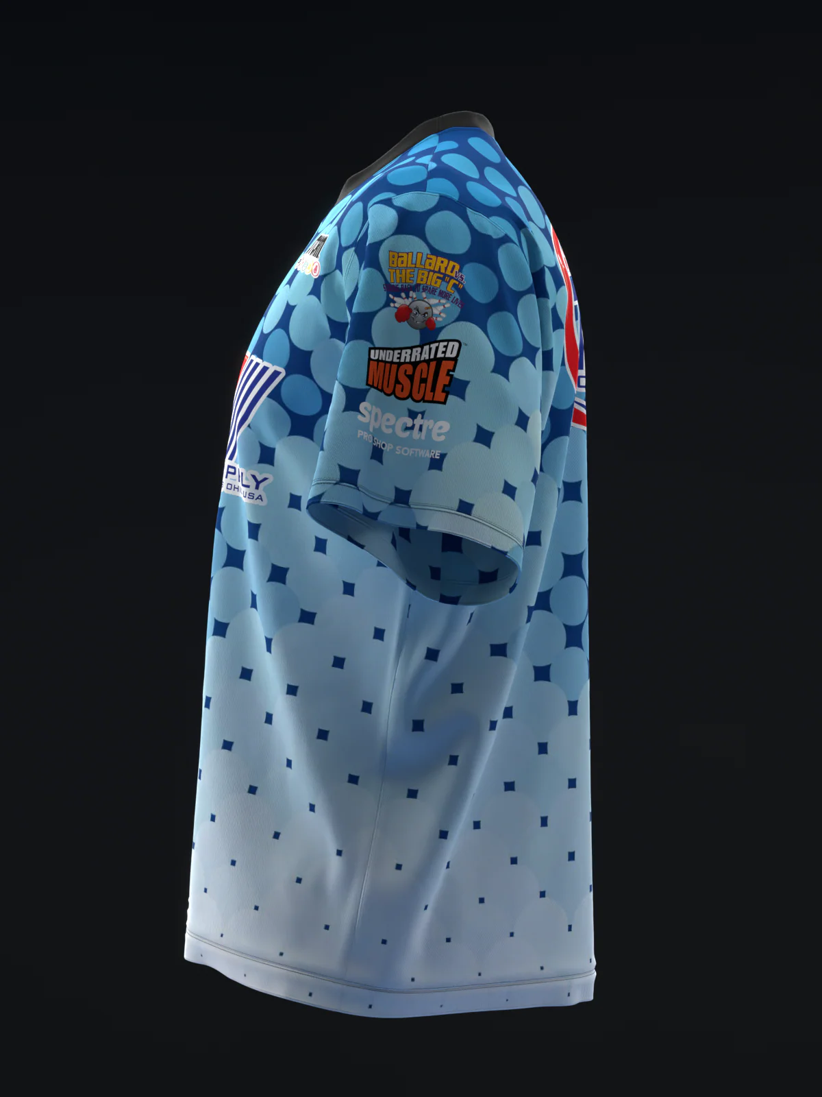 Chris Via 2025 - Dots BW - Bowling Jersey - Image 6