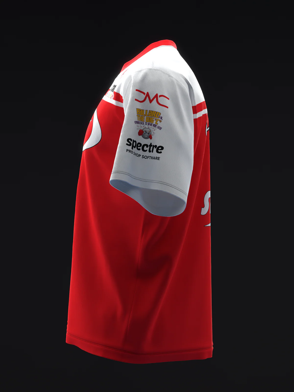 Chris Via 2025 - Stripe White Red - Bowling Jersey - Image 6