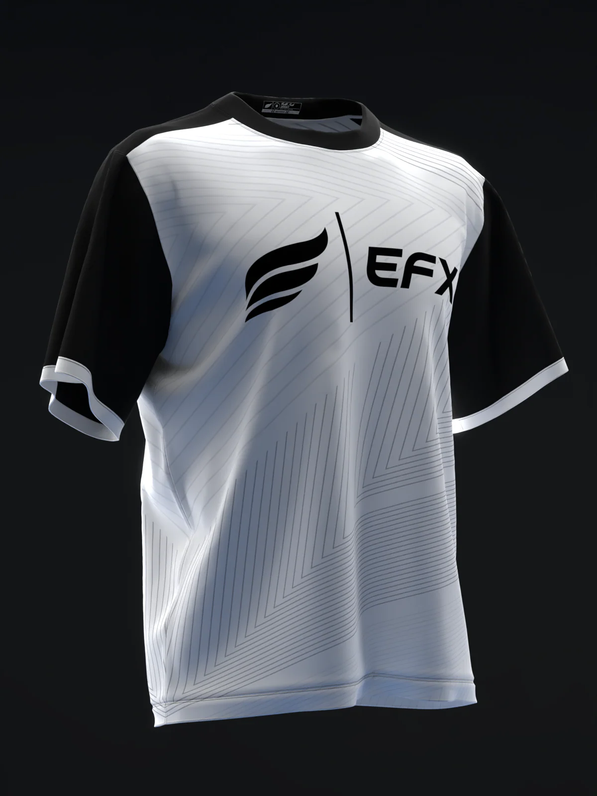 Clean Lines - Black White - Bowling Jersey - Image 3