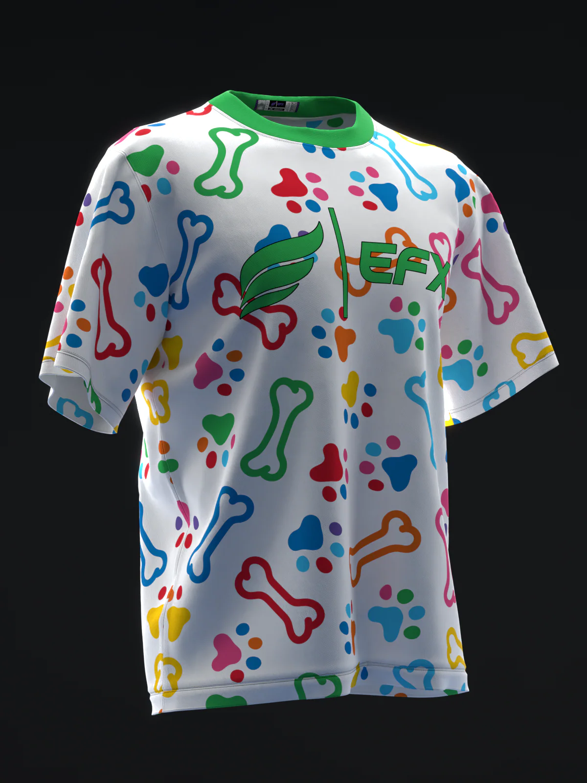 Colorful Doggos - White - Bowling Jersey - Image 3