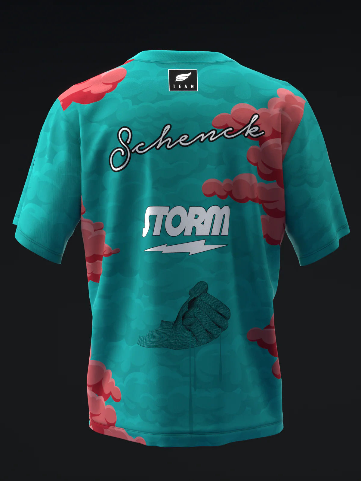 Cortez Schenck 2025 - Hand Clouds - Bowling Jersey - Image 5