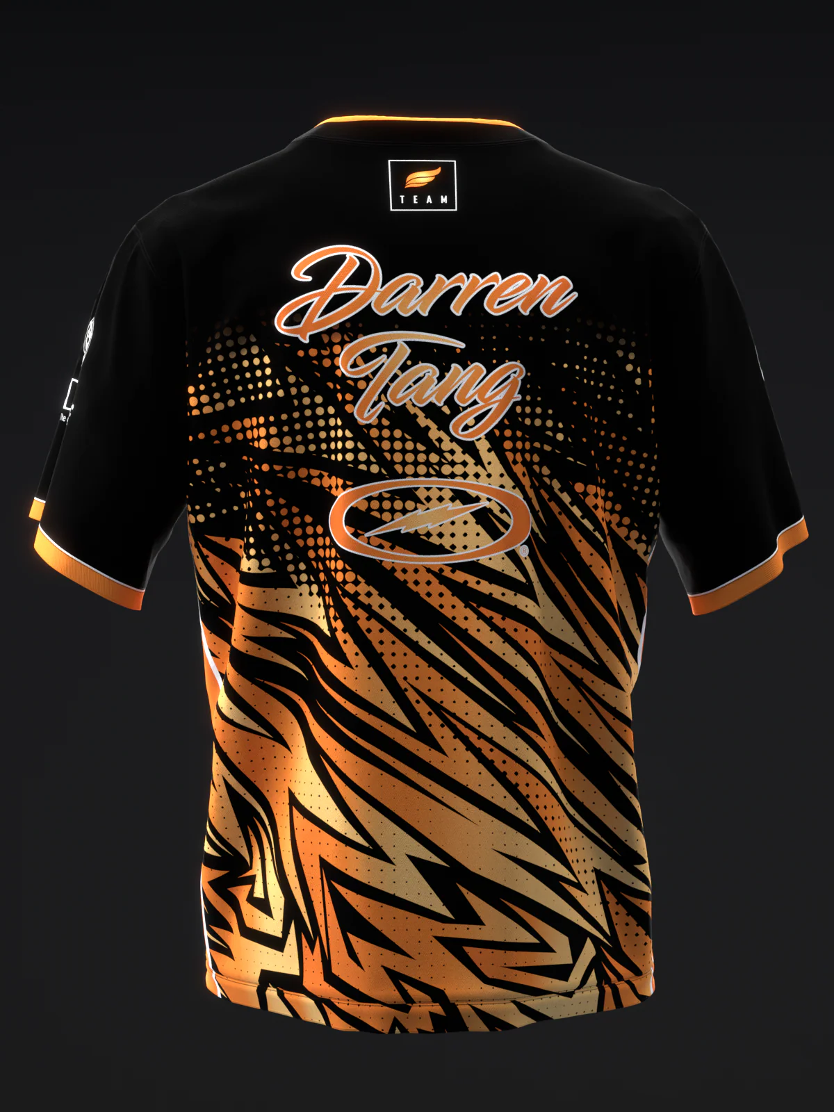 Darren Tang 2022 - Colorway Orange Black - Bowling Jersey - Image 5
