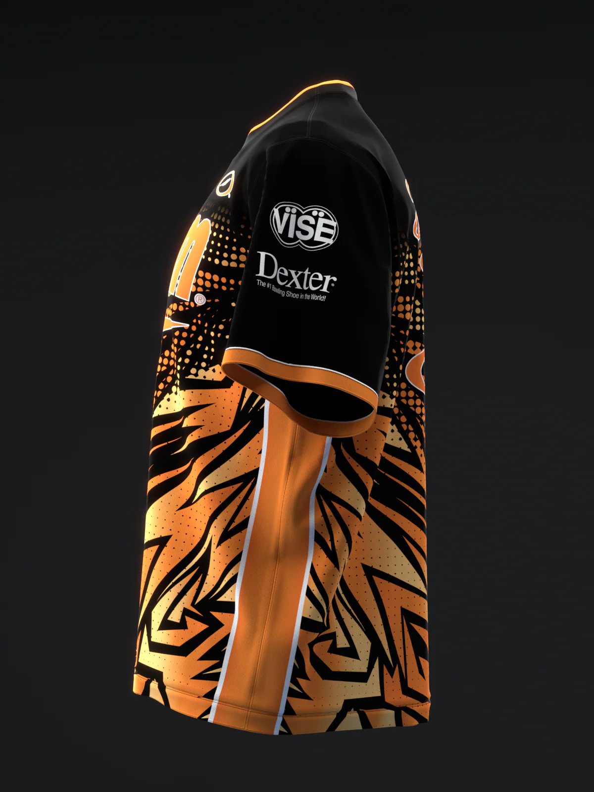 Darren Tang 2022 - Colorway Orange Black - Bowling Jersey - Image 6