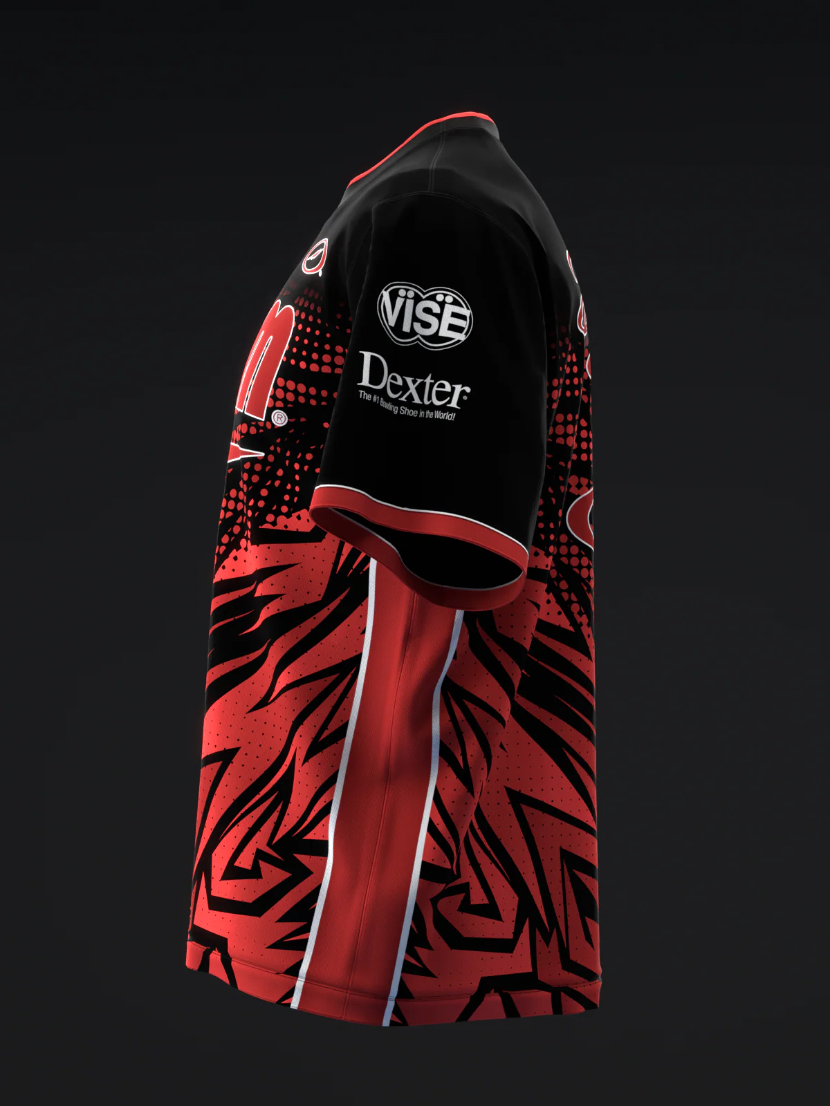 Darren Tang 2022 - Colorway Red Black - Bowling Jersey - Image 6