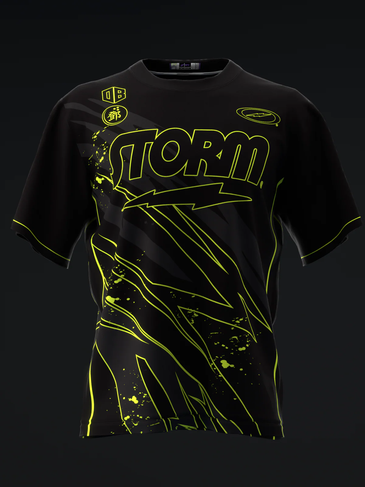 Darren Tang 2024 - Blackout Black Neon Highlighter - Bowling Jersey - Image 2
