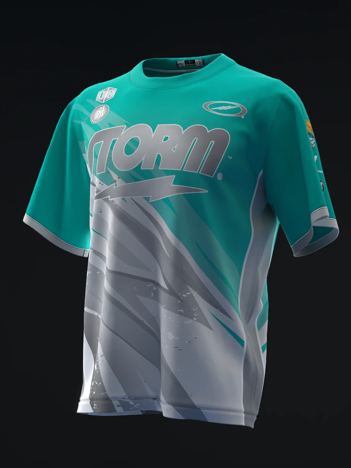 Darren Tang 2024 - Lightning Teal Silver - Bowling Jersey
