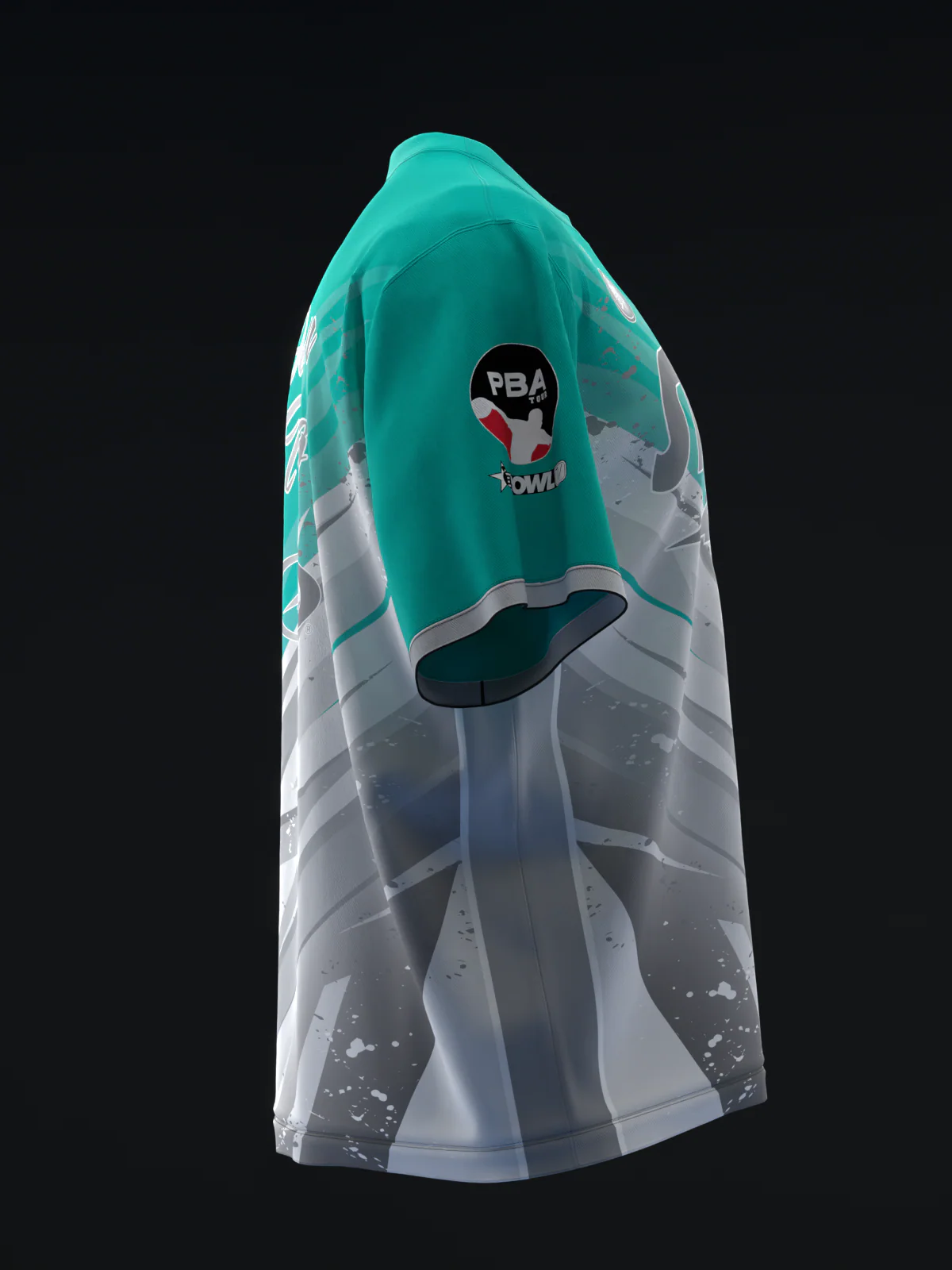 Darren Tang 2024 - Lightning Teal Silver - Bowling Jersey - Image 4