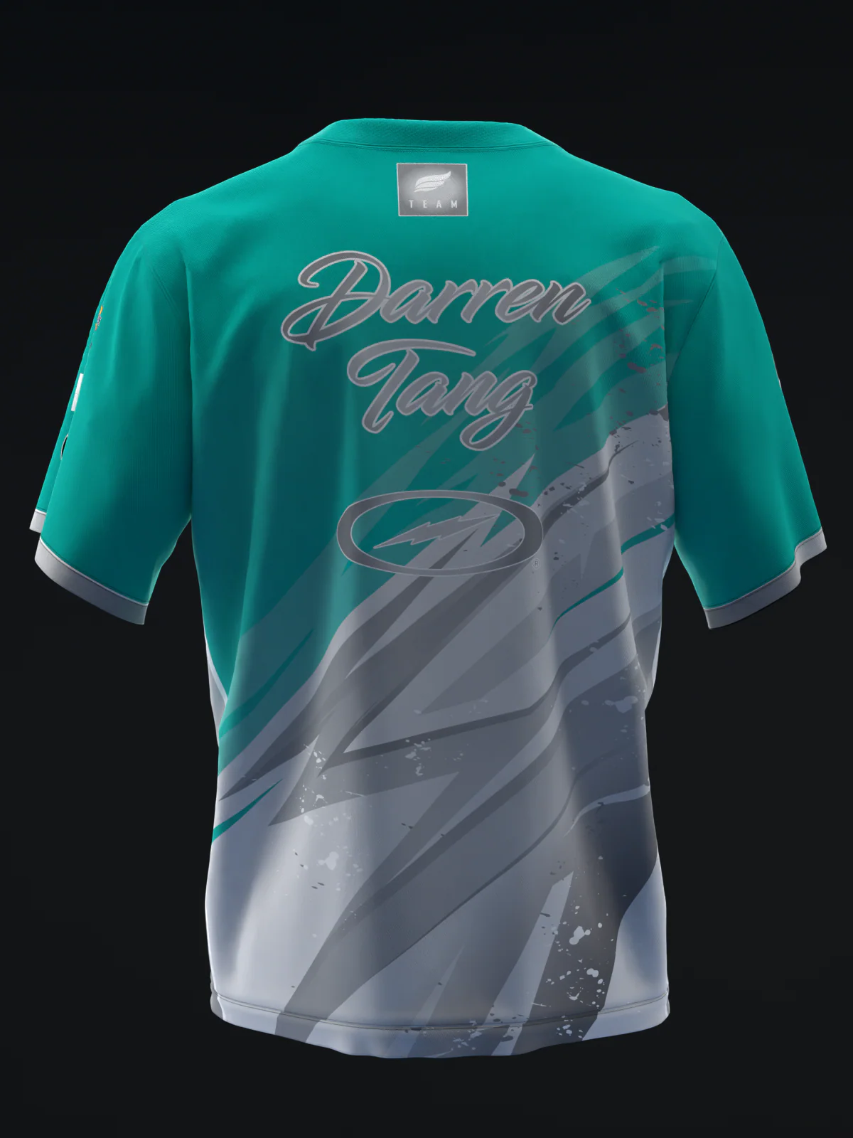 Darren Tang 2024 - Lightning Teal Silver - Bowling Jersey - Image 5