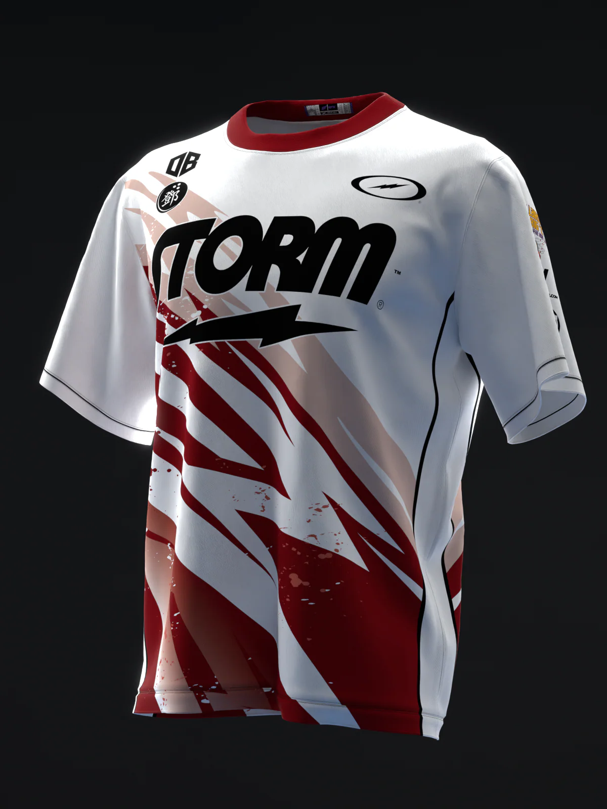Darren Tang 2024 - Lightning White Maroon - Bowling Jersey