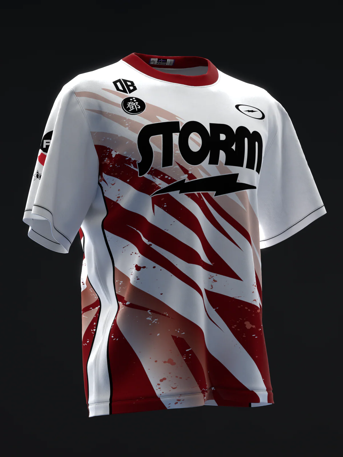 Darren Tang 2024 - Lightning White Maroon - Bowling Jersey - Image 3