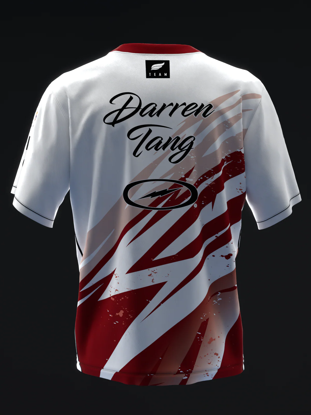Darren Tang 2024 - Lightning White Maroon - Bowling Jersey - Image 5