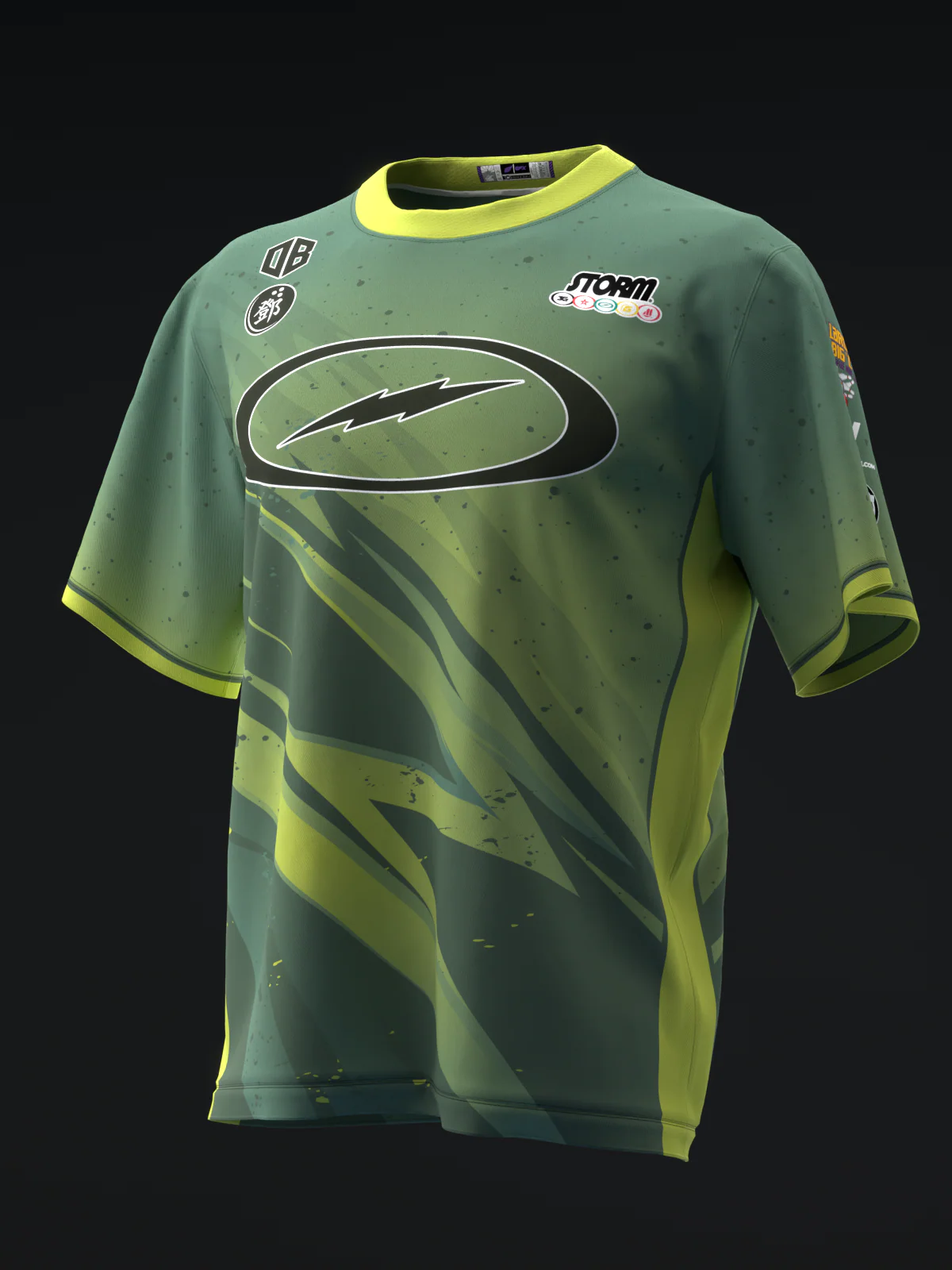 Darren Tang 2025 - Lightning Green Lobster - Bowling Jersey