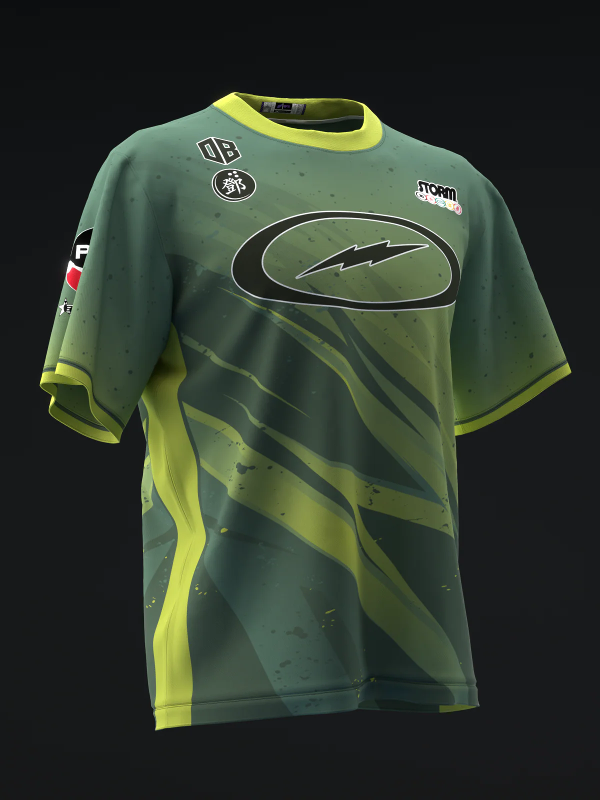 Darren Tang 2025 - Lightning Green Lobster - Bowling Jersey - Image 3