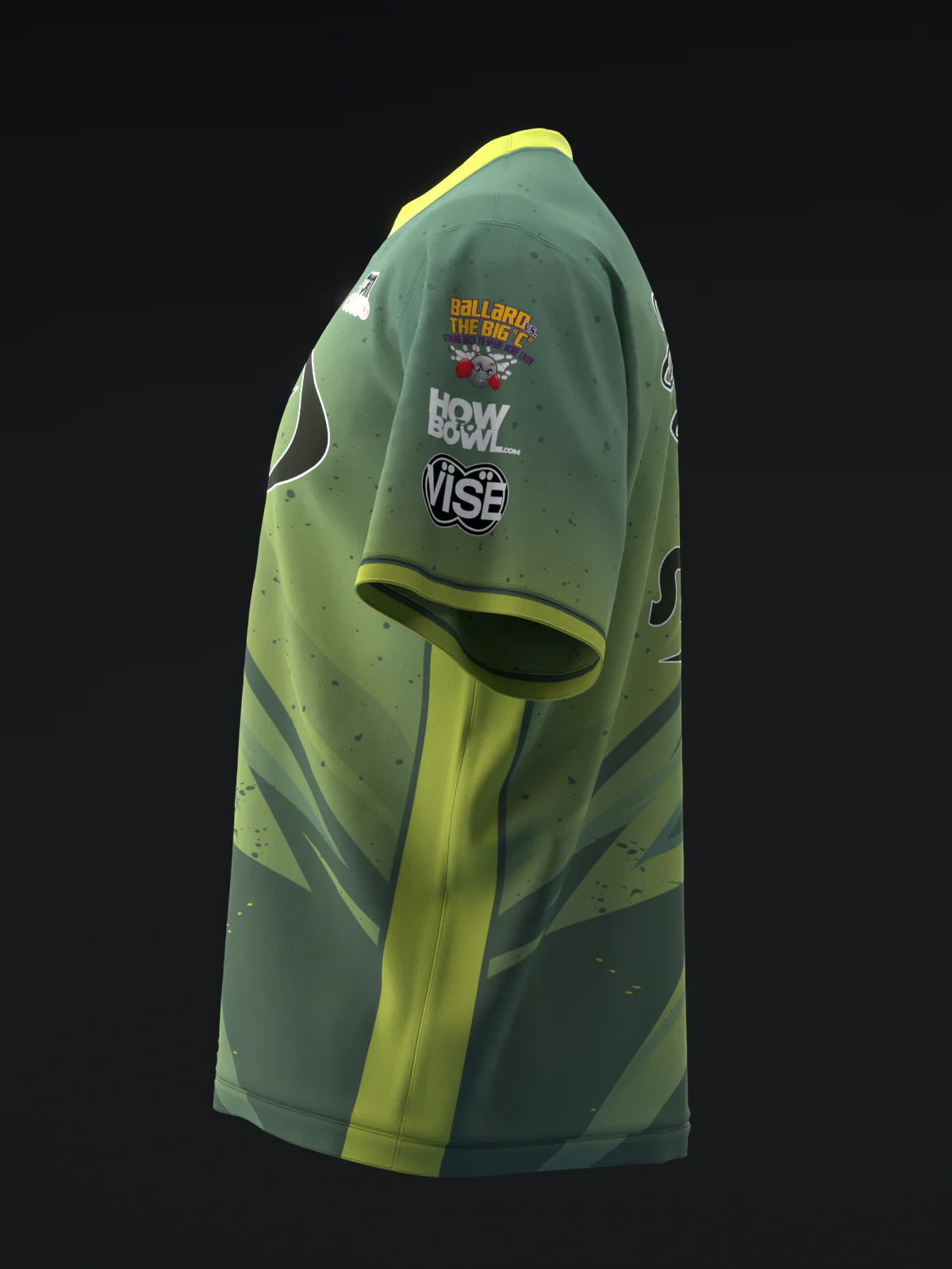 Darren Tang 2025 - Lightning Green Lobster - Bowling Jersey - Image 6