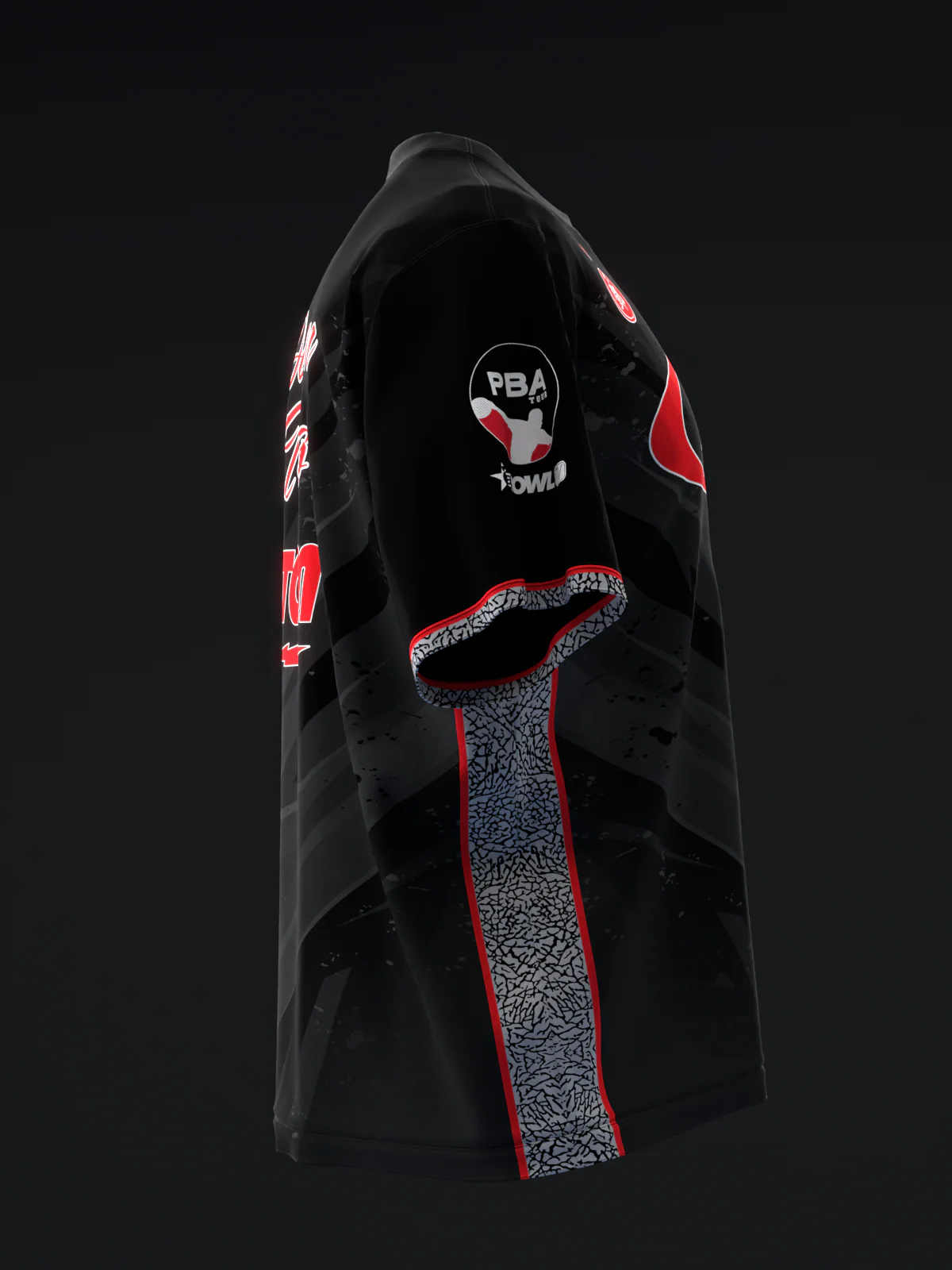 Darren Tang 2025 - Lightning All Black Cement - Bowling Jersey - Image 4
