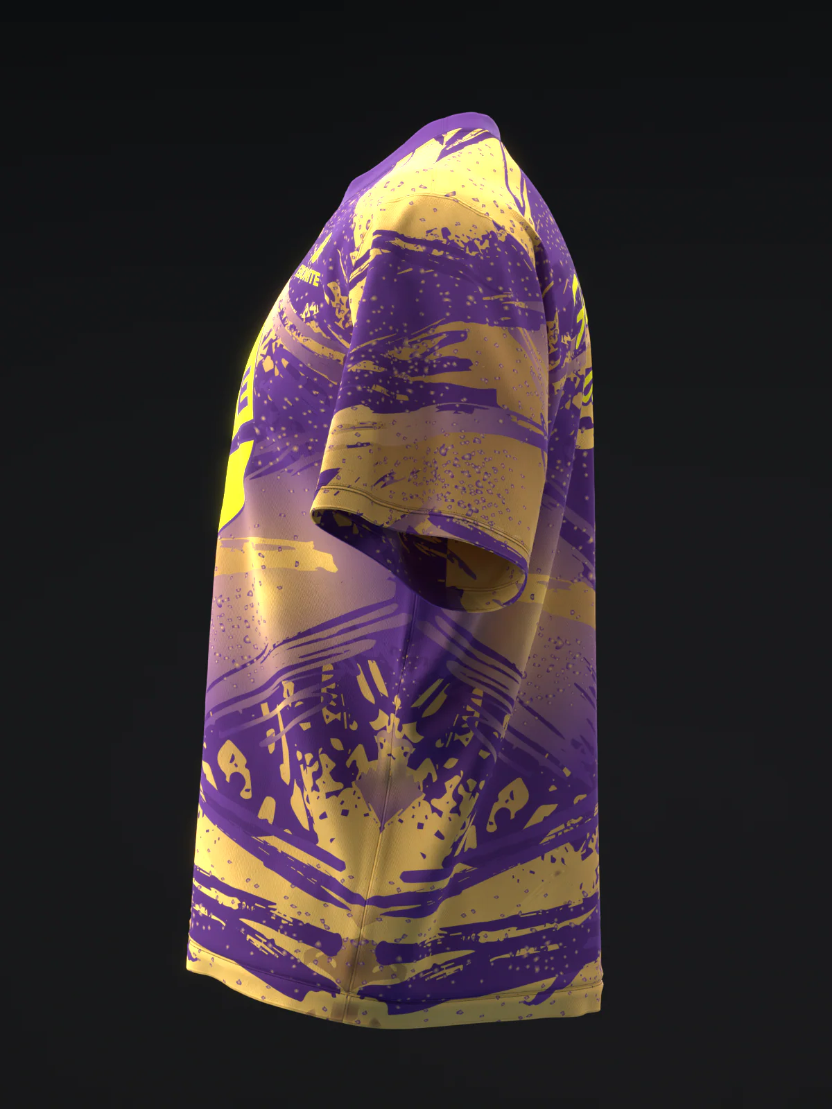 Ebonite - Fireball Purple Gold - Bowling Jersey - Image 6