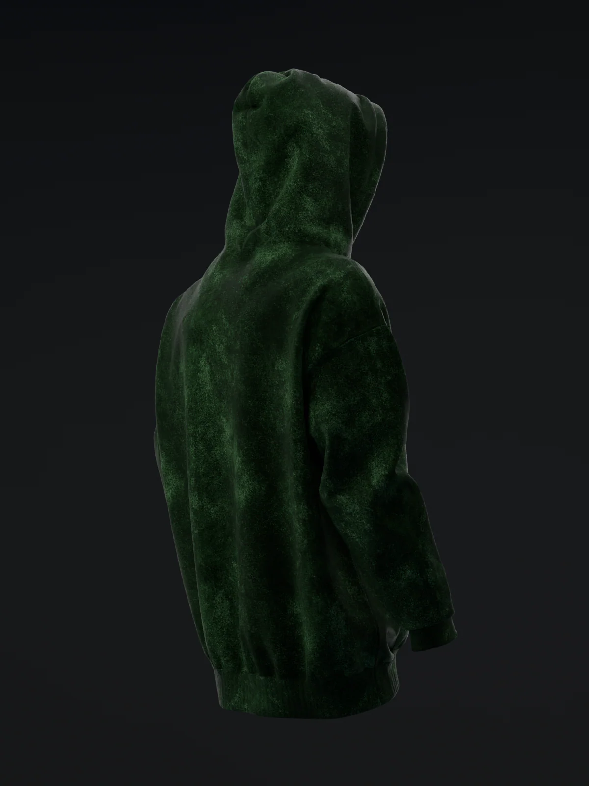 Distressed Drip - Green - Pullover Hoodie - Image 3