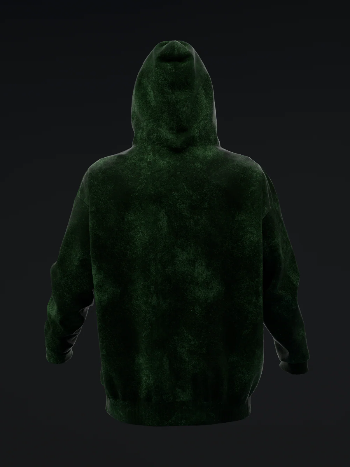 Distressed Drip - Green - Pullover Hoodie - Image 4