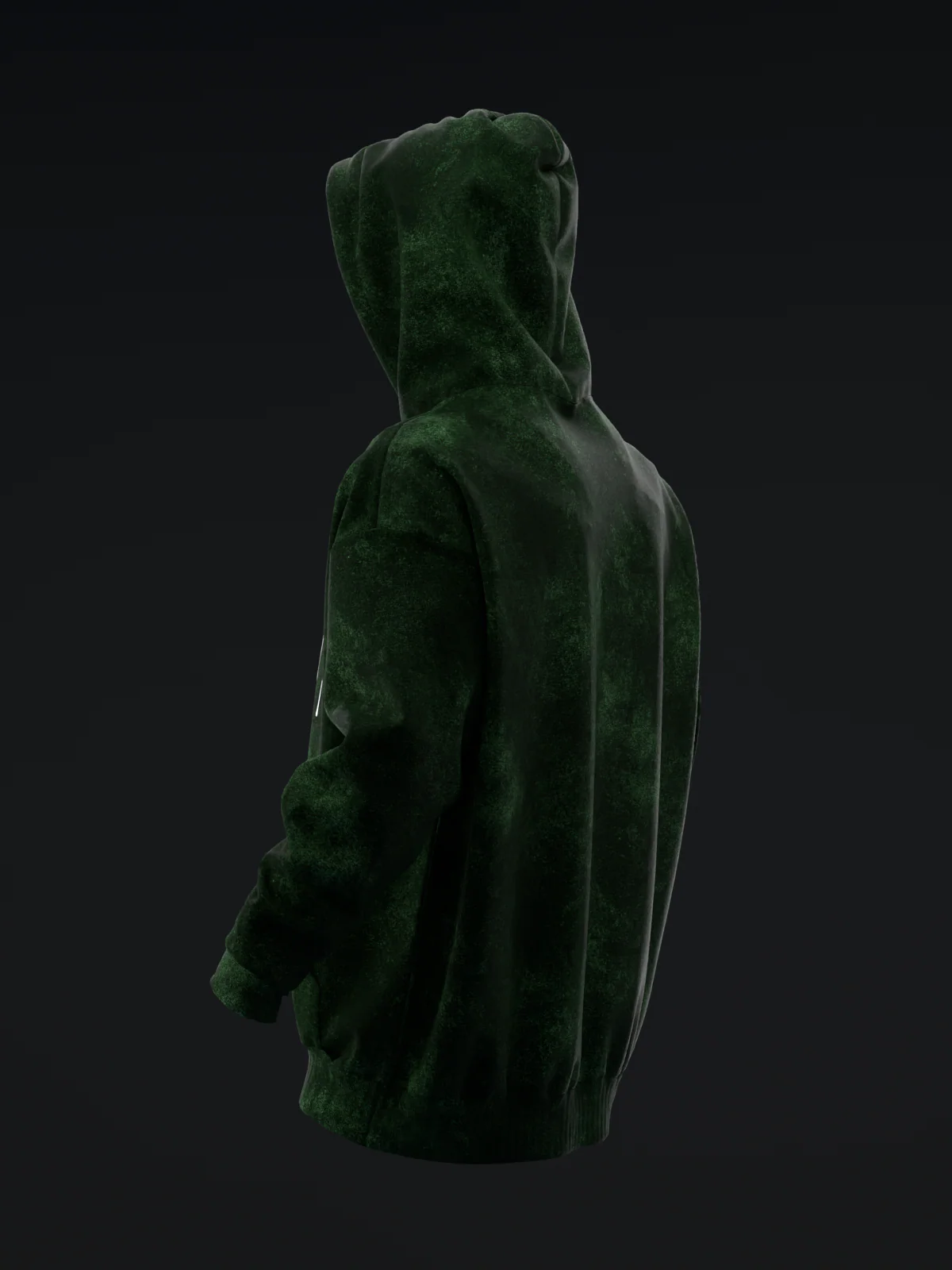 Distressed Drip - Green - Pullover Hoodie - Image 5