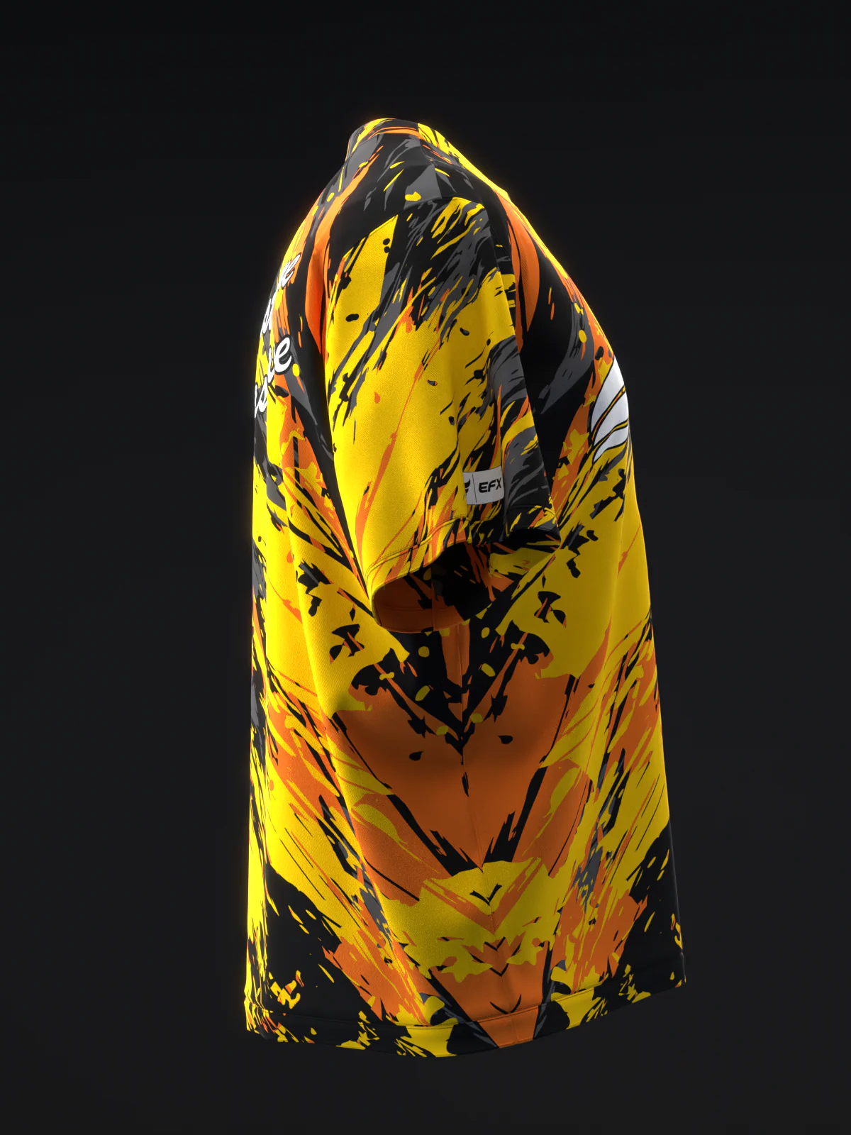 Elevated - Gold Charcoal Orange - Bowling Jersey - Image 4