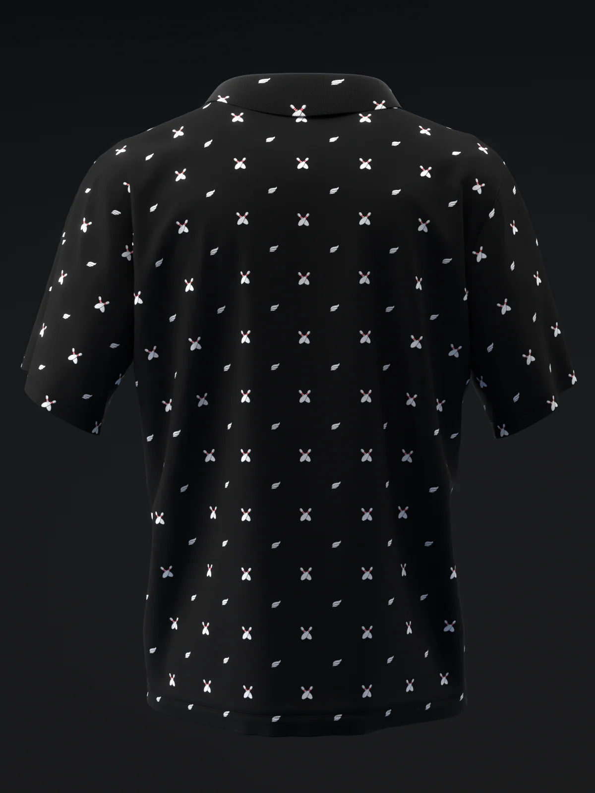 Fairways - Bowling Pins Black - Bowling Polo - Image 5