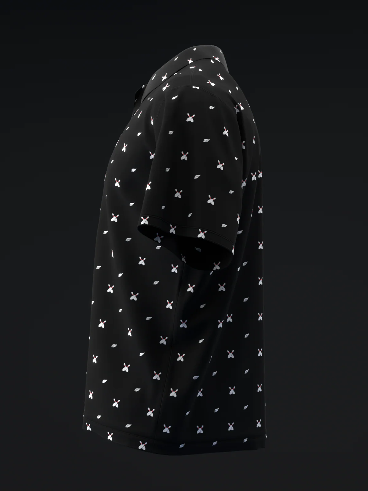 Fairways - Bowling Pins Black - Bowling Polo - Image 6