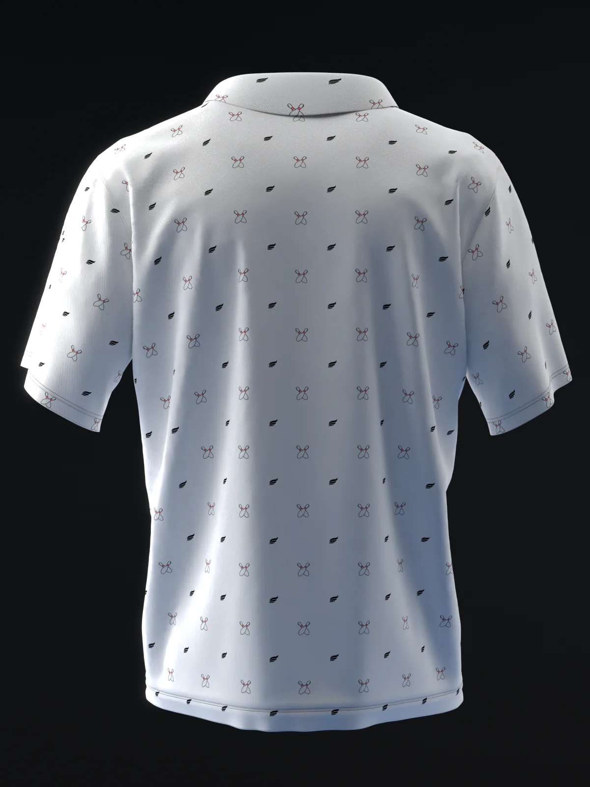 Fairways - Bowling Pins White - Bowling Polo - Image 5