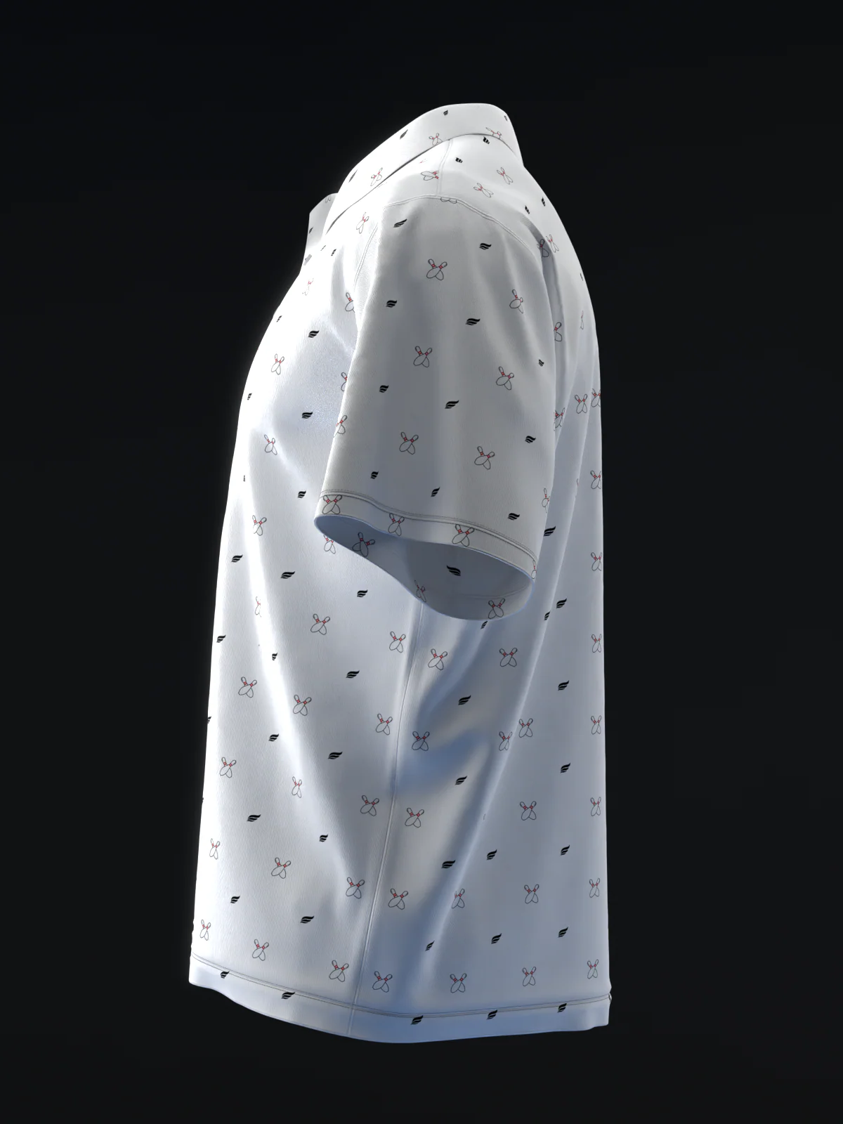 Fairways - Bowling Pins White - Bowling Polo - Image 6