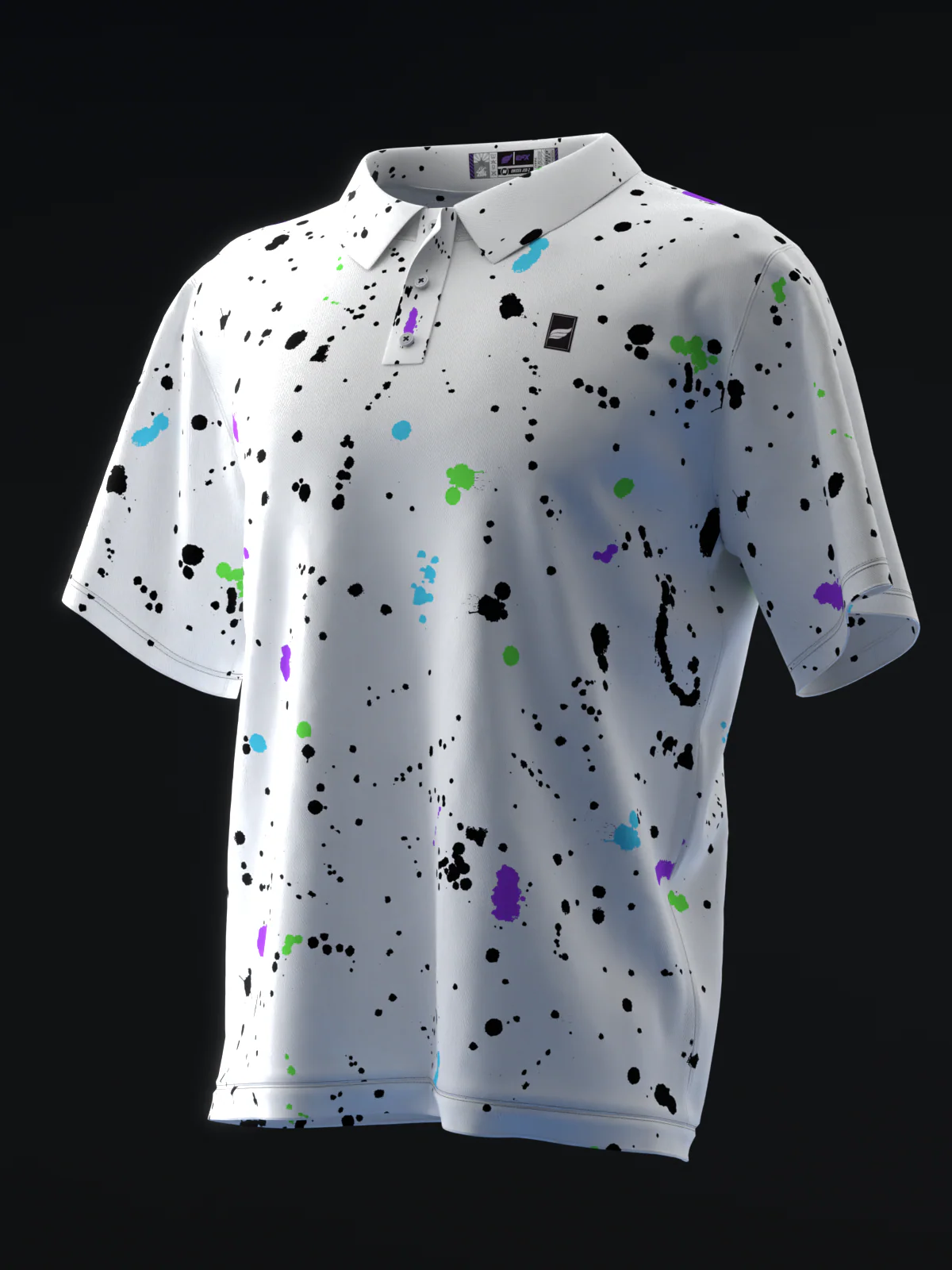 Fairways - Splatter Neon Hulk - Bowling Polo