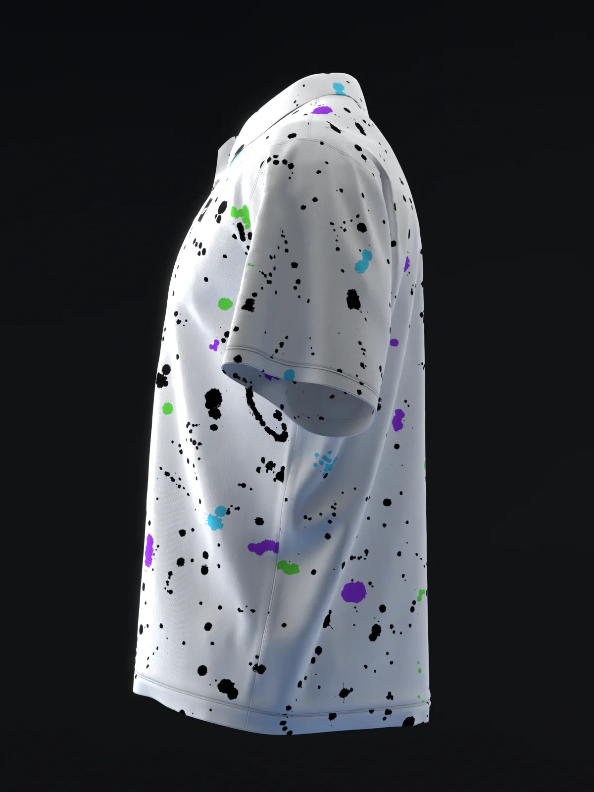 Fairways - Splatter Neon Hulk - Bowling Polo - Image 6