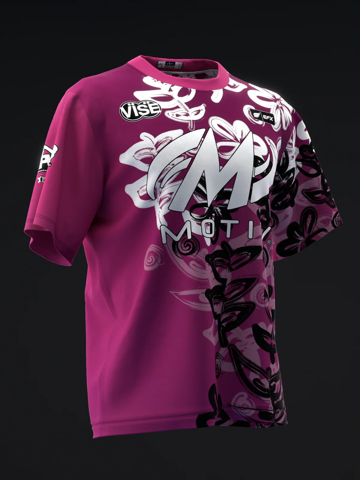 Fania Cobo 2024 - Airbrushed Flowers - Bowling Jersey - Image 3