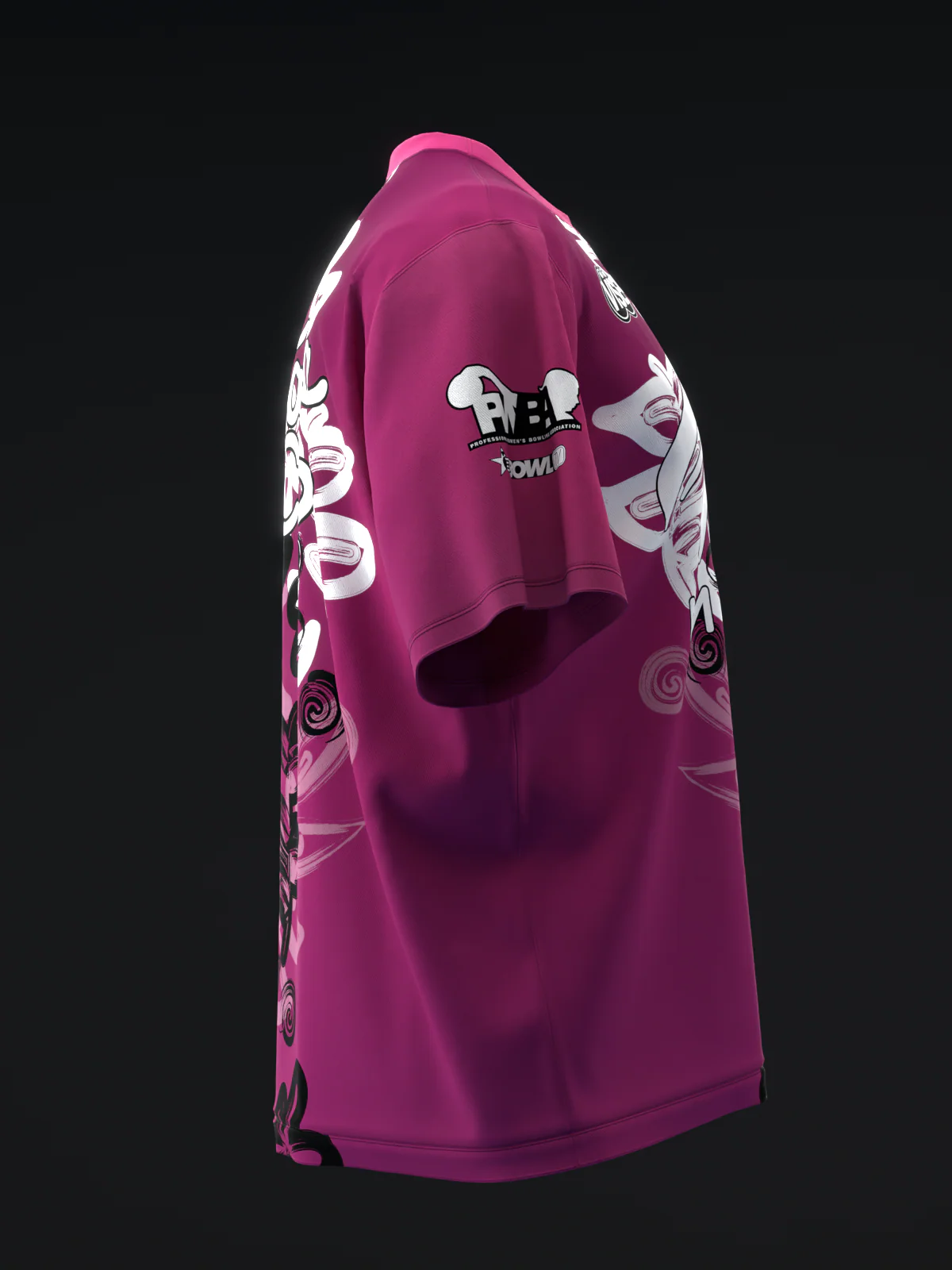 Fania Cobo 2024 - Airbrushed Flowers - Bowling Jersey - Image 4
