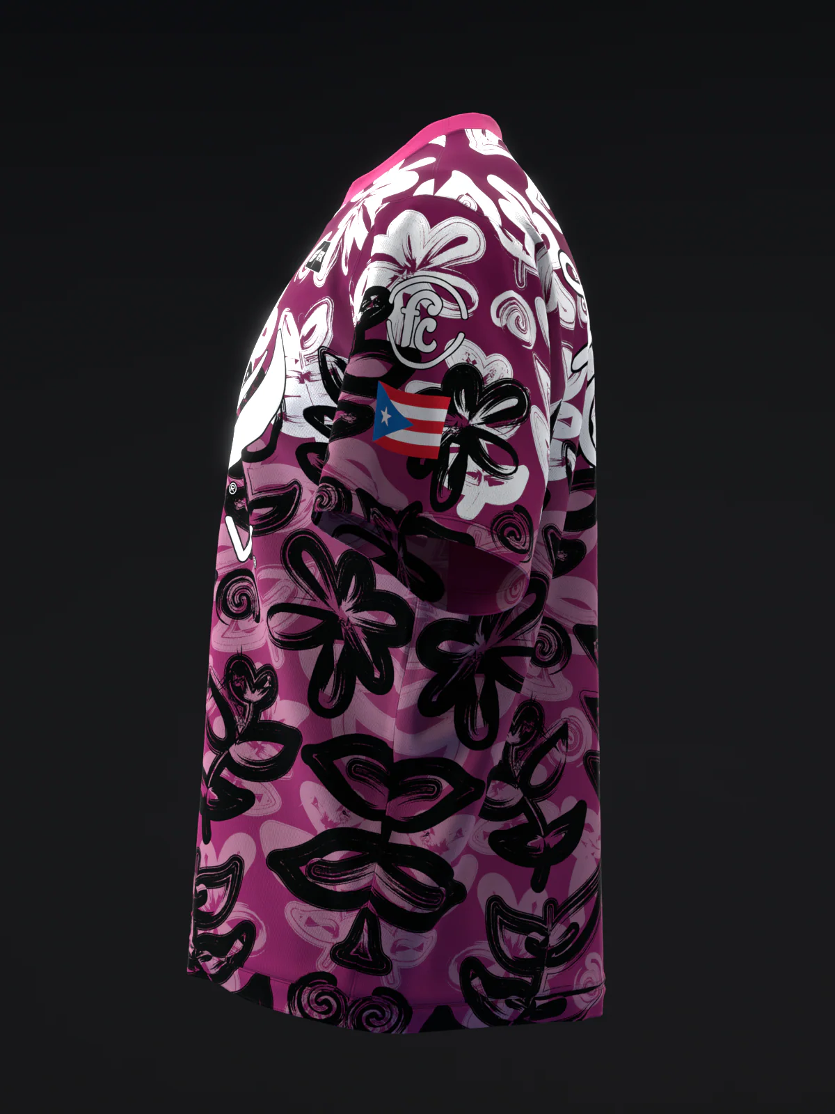 Fania Cobo 2024 - Airbrushed Flowers - Bowling Jersey - Image 6